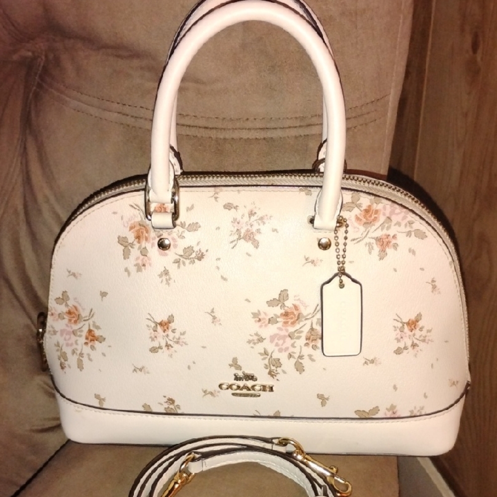 Coach Sierra Satche & Crossbody With Rose Boutique Print
